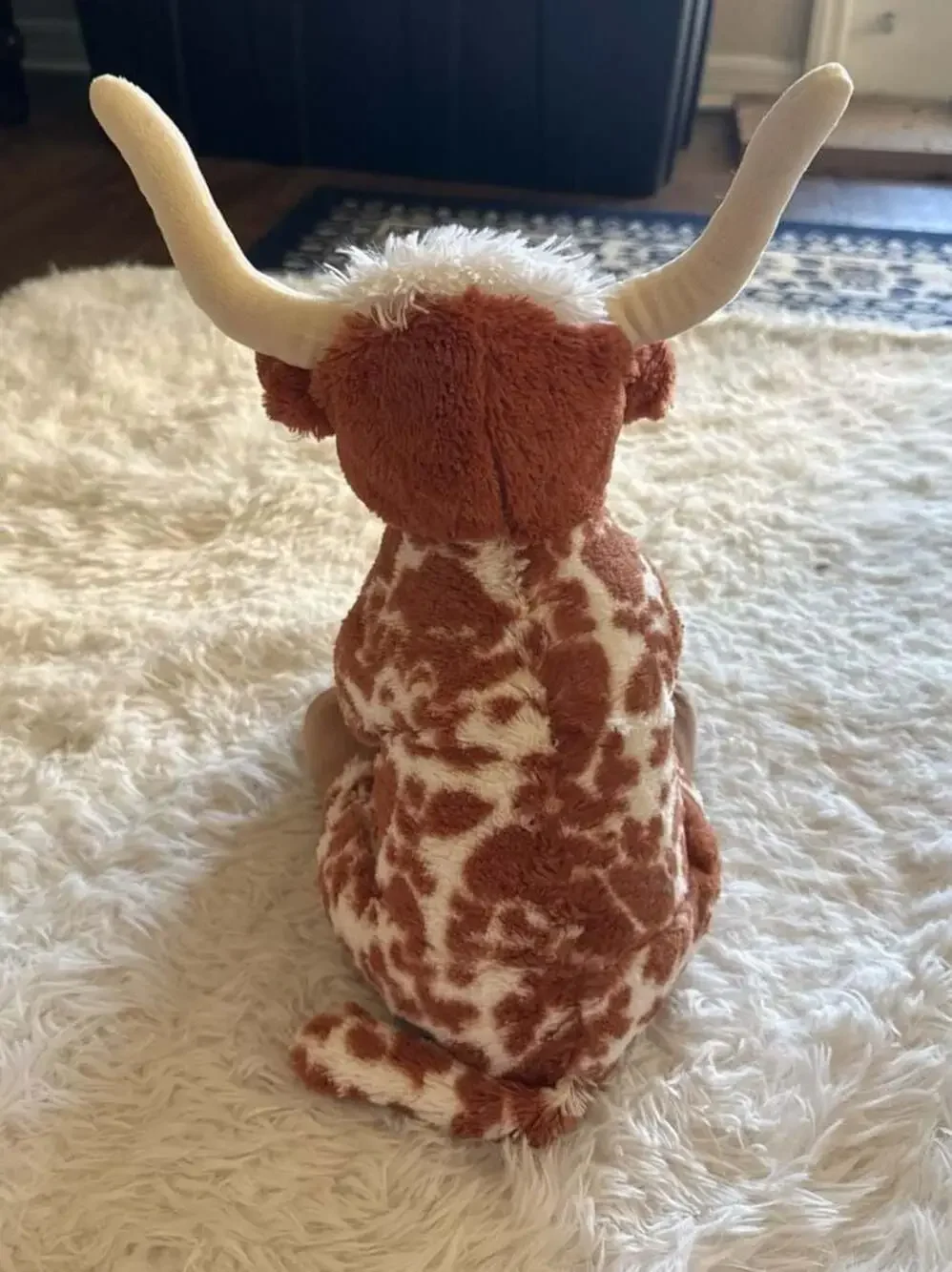 Build-A-Bear Workshop‎ Brown and White Longhorn Cow Stuffed Plush
